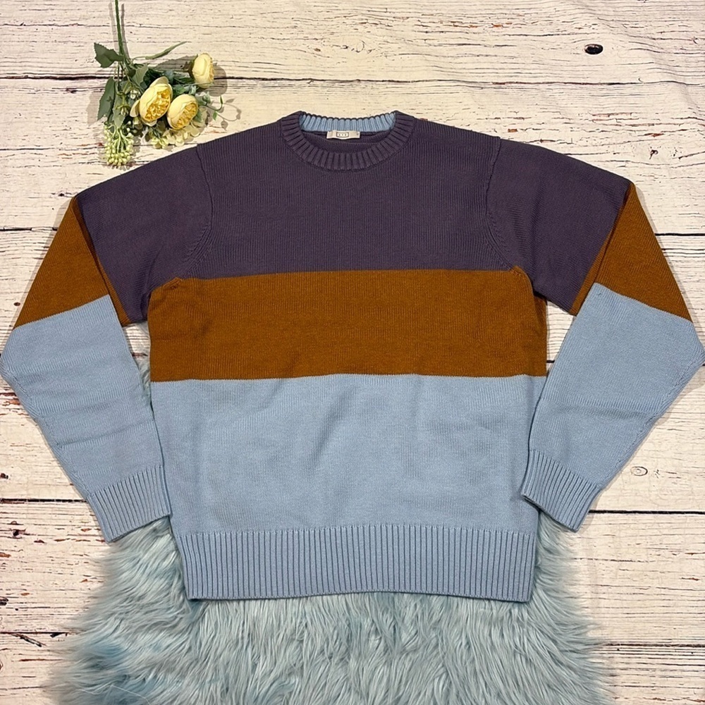 NWOT AYR The Yachty Luxury Men's Merino Wool Knit Sweater - Moma